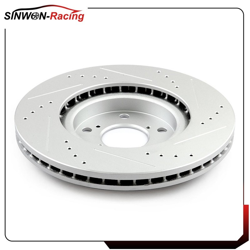 Front Brake Discs Rotor Drill & Slot Ceramic Pads For Honda Odyssey 2011 - 2014 gallery