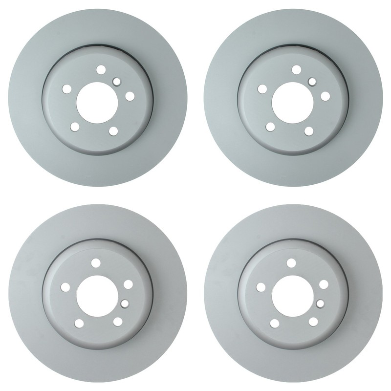 Hella Front 348mm Rear 345mm Brake Rotors Kit For F12 F13 640i 640i xDrive