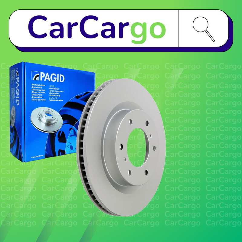 Pagid Vented Front Brake Discs Pair For Pajero/Shogun 3.2 DI-D 2006-2024 332 mm