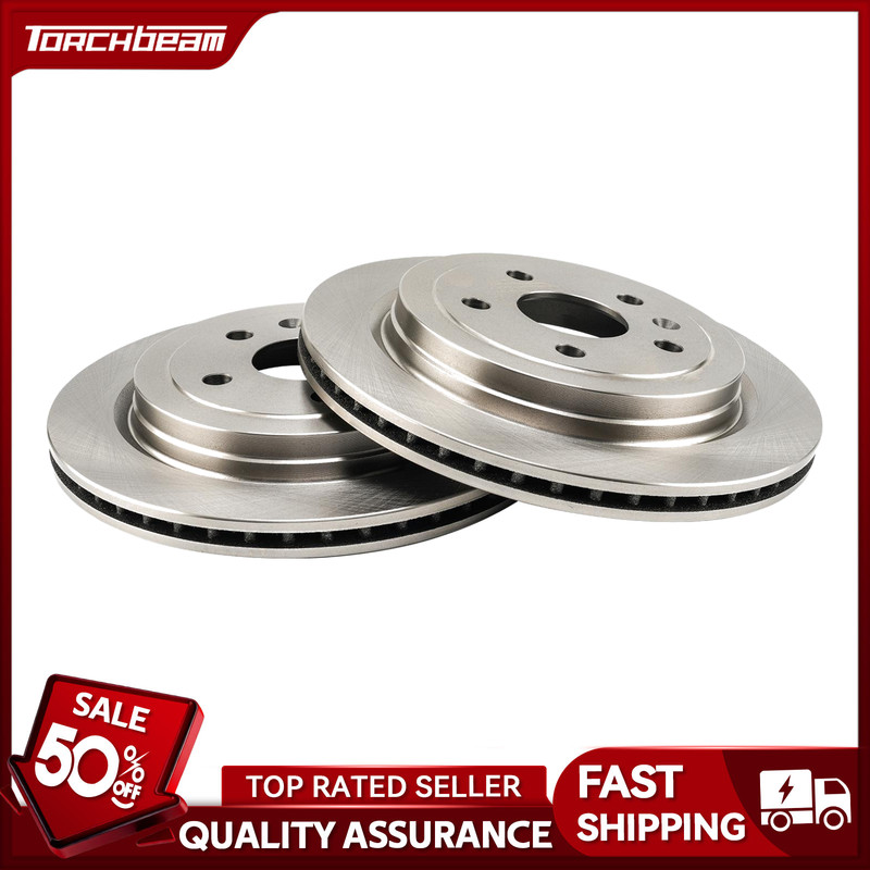 Vented Rear Brake Rotors For Chevy Camaro 3.6L Cadillac CTS 3.0L 3.6L R55171X2