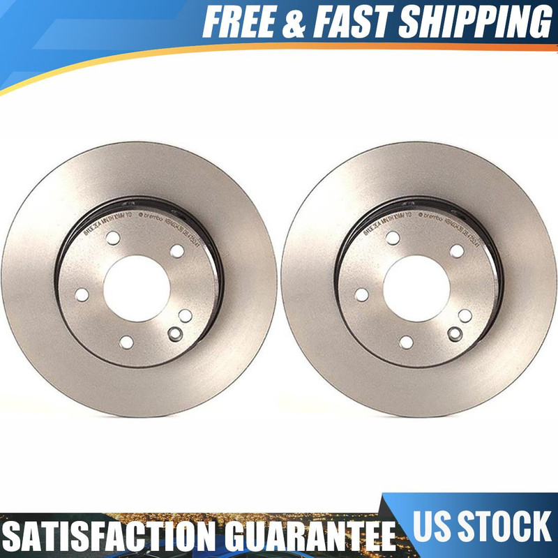 Brembo High Performance OE Front Brake Rotors Set For Mercedes-Benz C280 1994
