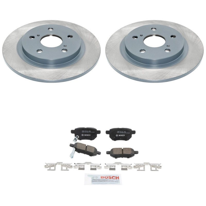 DuraGo Rear Rotors Bosch QuietCast Ceramic Disc Brake Pads Kit For iM Matrix xB