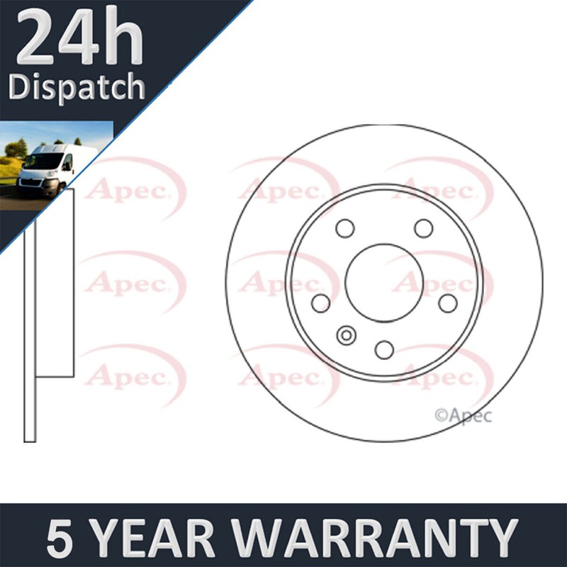 Fits Vauxhall Astra Zafira Meriva Purevue Rear 1x Brake Disc 569109
