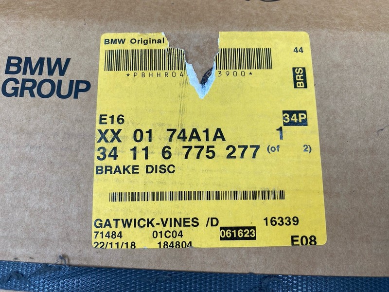 BMW 5 Series F10 525d 530d Genuine Front Brake Disc 34116775277 – Single New OEM gallery