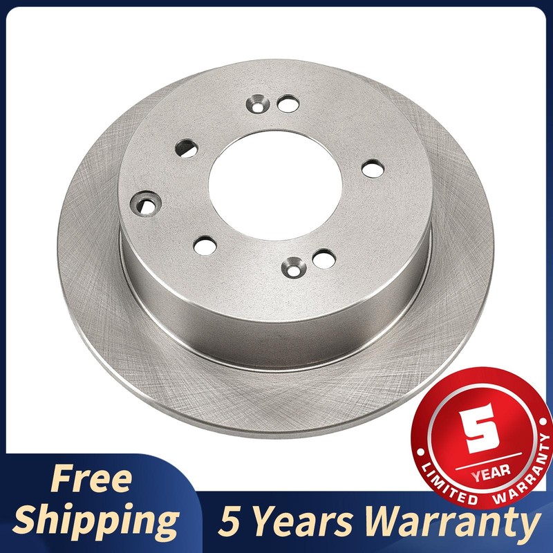 Rear Brake Rotor 262mm Solid Rust Preventative For 2010 2011 Kia Soul 980751R