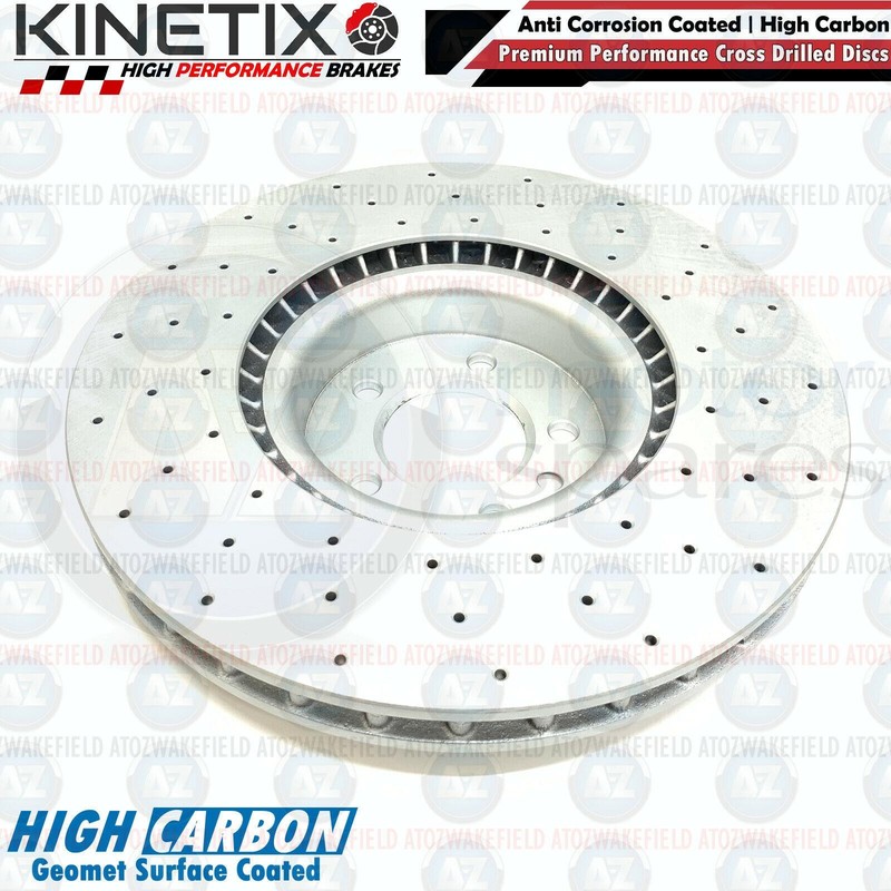 FOR RANGE ROVER SDV6 SDV8 VOGUE DRILLED FRONT BRAKE DISCS CERAMIC PADS 380mm gallery