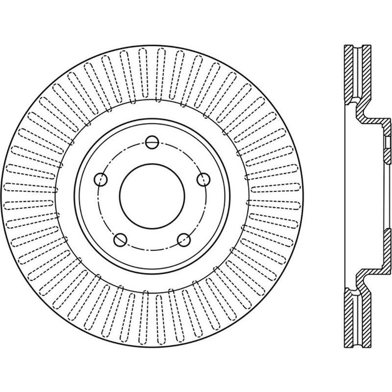 StopTech 126.42120SL Front Left Brake Rotor for 2014-19 QX60 / 13-19 Pathfinder gallery