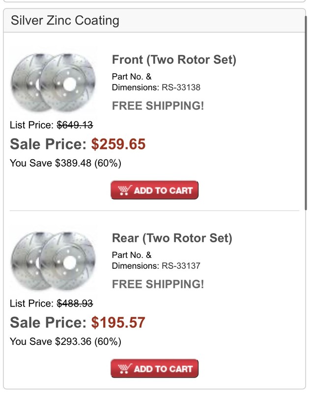 2014 Audi S5 Premium Dimpled & Slotted Brake Rotors (FRONT & REAR SET)