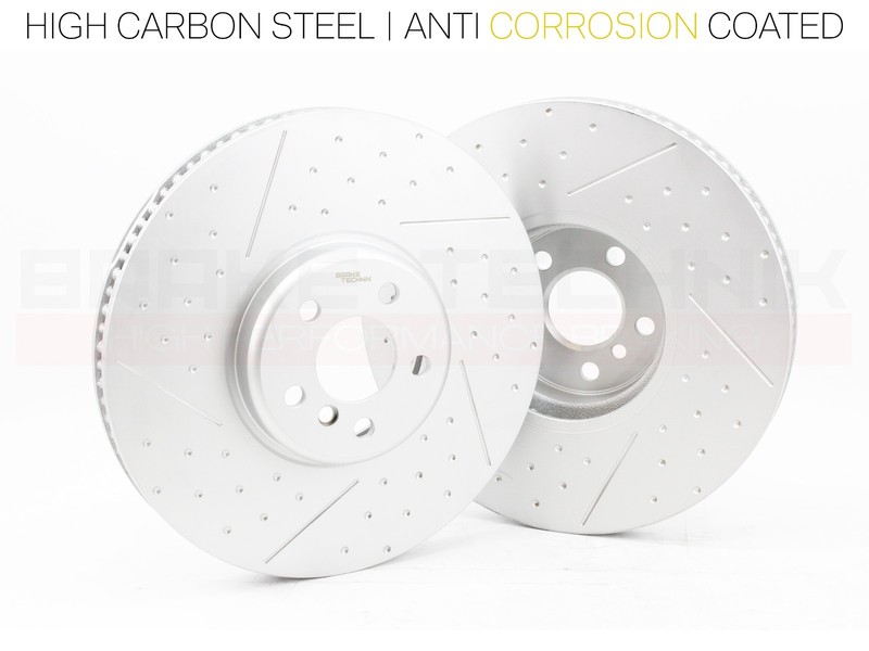 FOR BMW X5 30D G05 XDRIVE FRONT PERFORMANCE DIMPLED BRAKE DISCS PAIR gallery