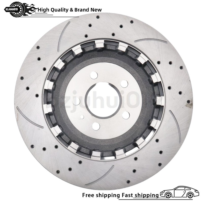 2X Rear Disc Brake Rotors Left＆Right For Audi RS7 2014-2018 4.0L V8 4G8615601E gallery
