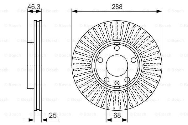 2x Brake Disc Front CPO Fits Audi A4 1995-2009 A6 1994-2005 + Other Models gallery