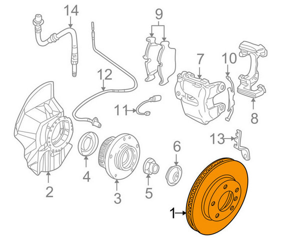 BMW 3 E46 FRONT RIGHT BRAKE DISC 34111164539 1164539 2.5 PETROL NO DUTY TO 🇺🇸 gallery