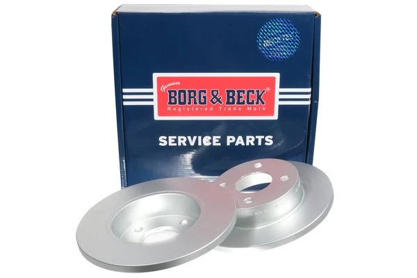 Borg & Beck BBD5013 Front Brake Discs Pair 234mm Solid Fits Nissan Micra