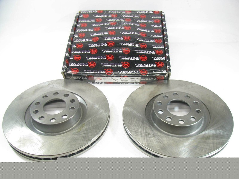 (2) Autopart 1407-78610 Front Brake Rotor 2000-2004 Audi A6 Quattro 2002-03 S6