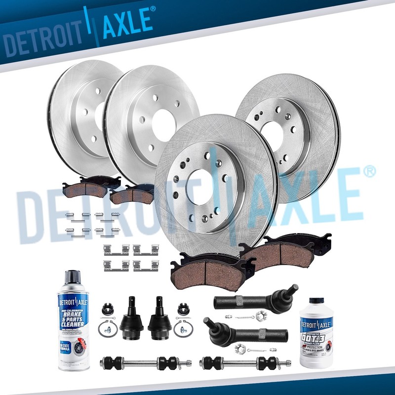 33omm Front and Rear Brake Rotor Pad Sway Bar Tie Rod for Tahoe Suburban Yukon