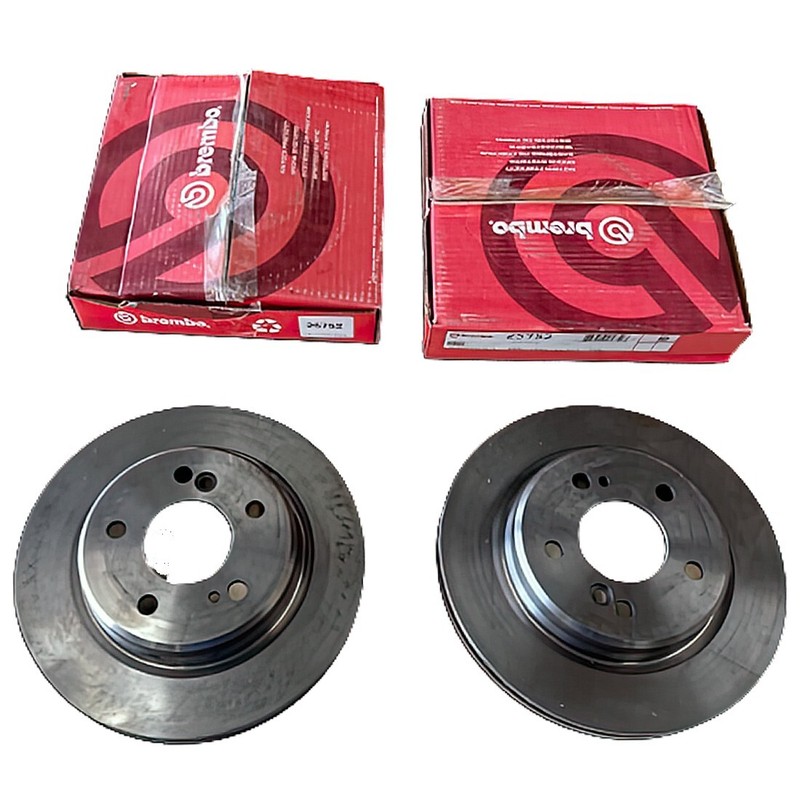 Rear Brembo Disc Brake Rotors For Mercedes-Benz 500E 92-93; 278.13mm