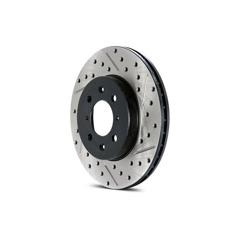 StopTech Sport Drilled & Slotted Rear Brake Rotor for 05-07 Subaru Impreza gallery