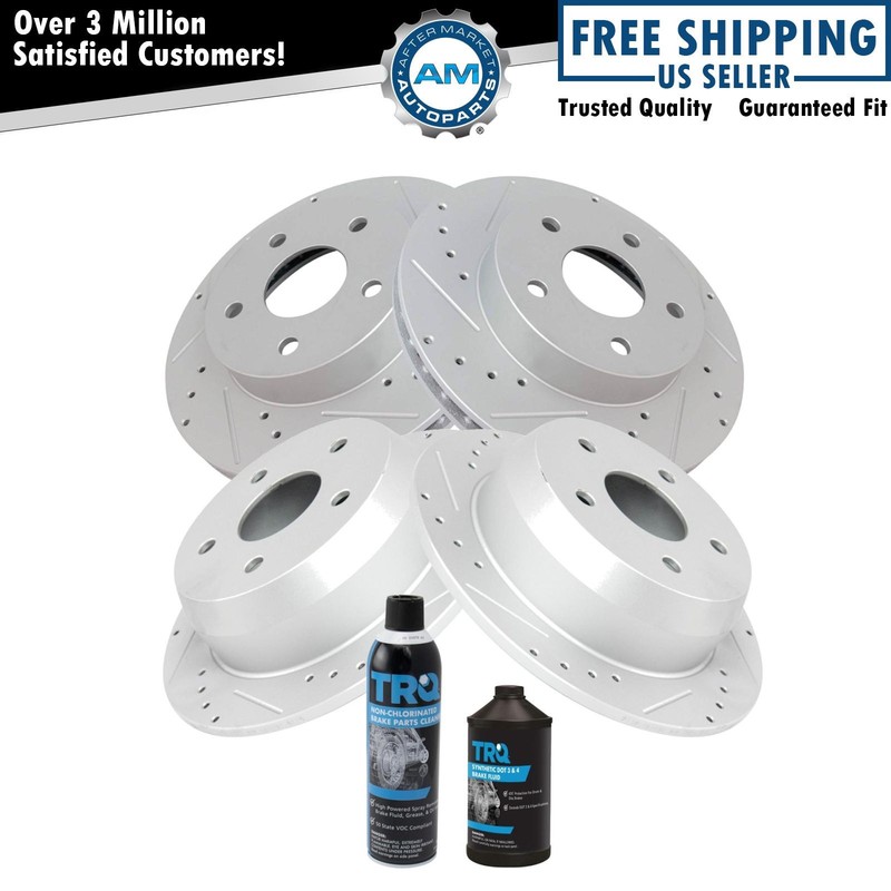 Front & Rear Brake Rotors Set For 1999-2004 Jeep Grand Cherokee