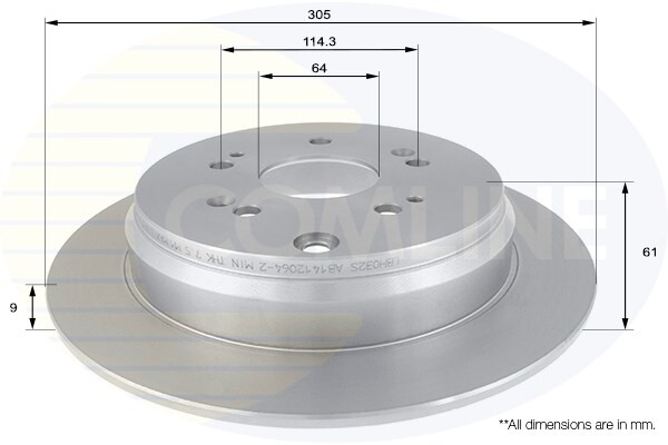 Fits Honda CR-V 2004- 2.0 2.2 D TDi 2.4 Intupart Rear Brake Disc #1 gallery