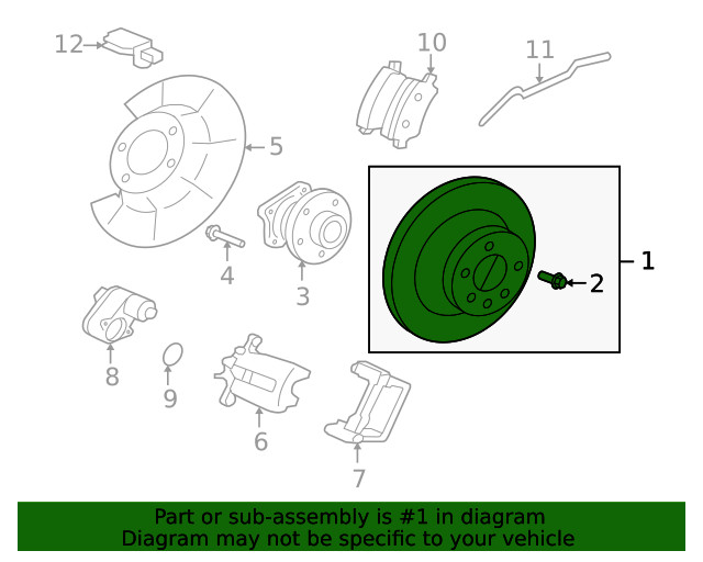 Genuine Volvo Disc Brake Rotor 31471033 gallery