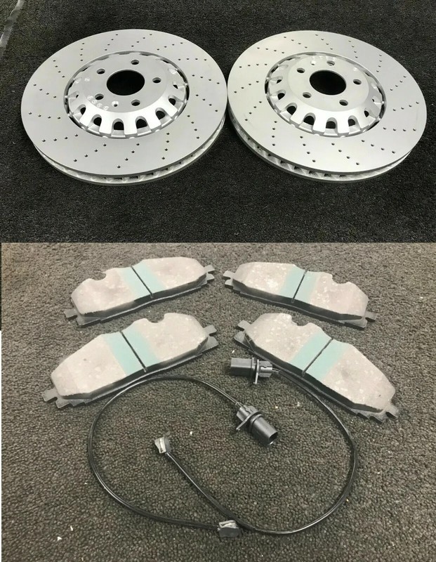 AUDI A8 50 Q8 45 55 S8 TDi TFSi BRAKE DISC PAD WEAR SENSOR FRONT 400mm REAR350mm gallery
