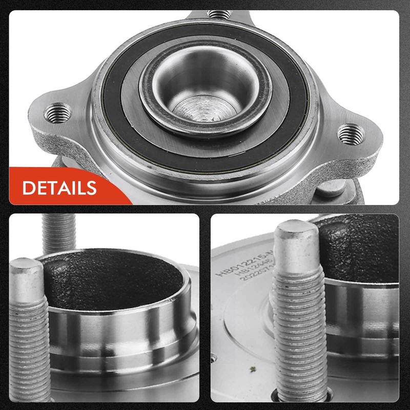 Drilled Brake Rotor & Ceramic Pads + Hub Bearing for Chevy Cruze 11-12 1.4L Rear gallery