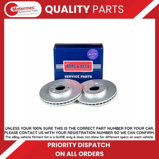 Borg & Beck brake disc pair – BBD4253