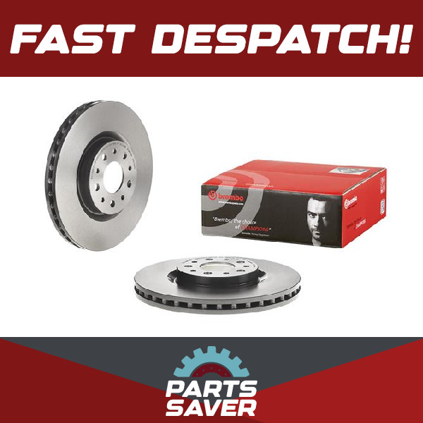 2x Brake Discs Pair Vented fits FIAT TIPO 356, 357 1.4 Front 2015 on 281mm Set