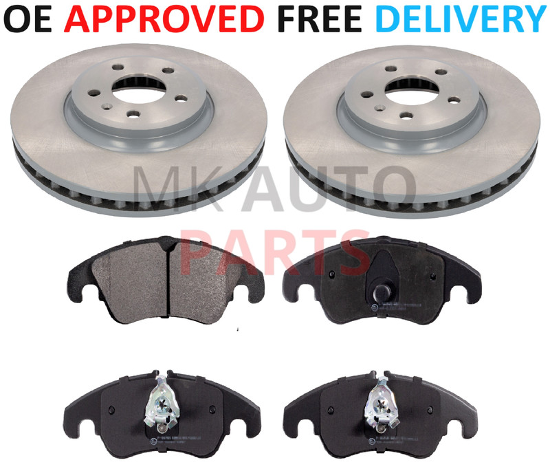 FOR AUDI Q5 2.0 TDI FSI QUATTRO FRONT BRAKE DISCS AND PADS 2008 TO 2012 320MM