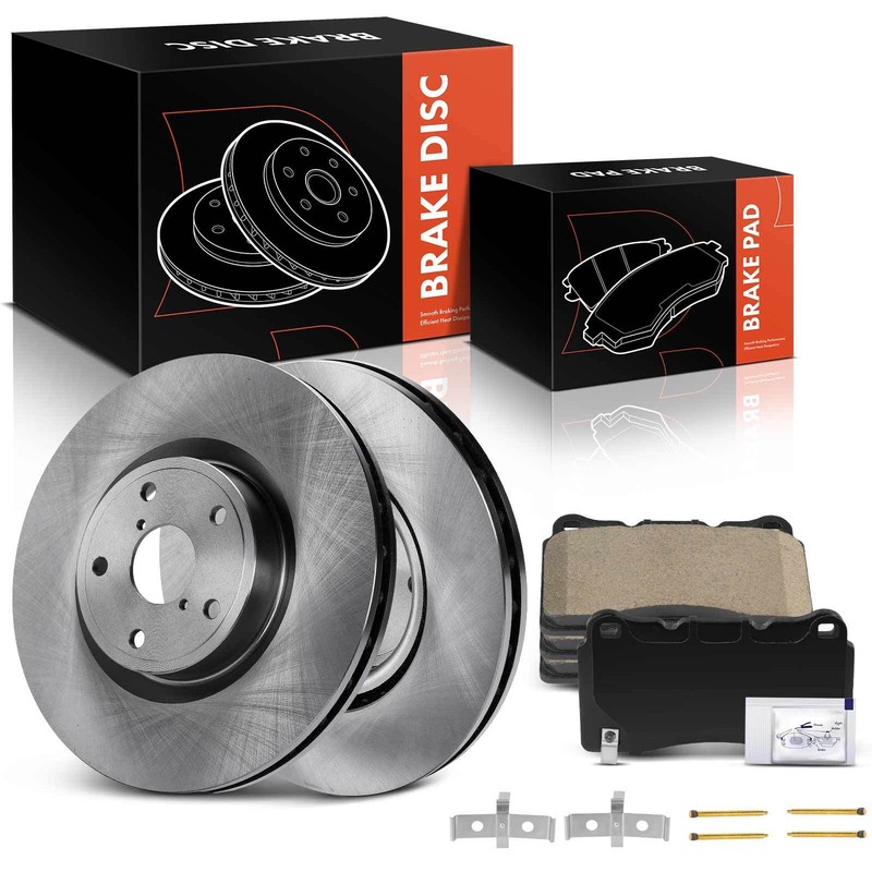 6x Disc Brake Rotors & Ceramic Brake Pads for Subaru Impreza 05-14 2.5L Front