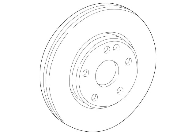 Genuine Mercedes-Benz Disc Brake Rotor Front Left 210-421-18-12