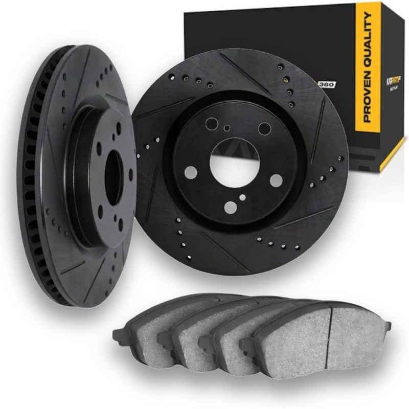 For Audi A5/S5 Sportback 2018 2019 2020 Brake Rotor Set | Drilled And Slotted