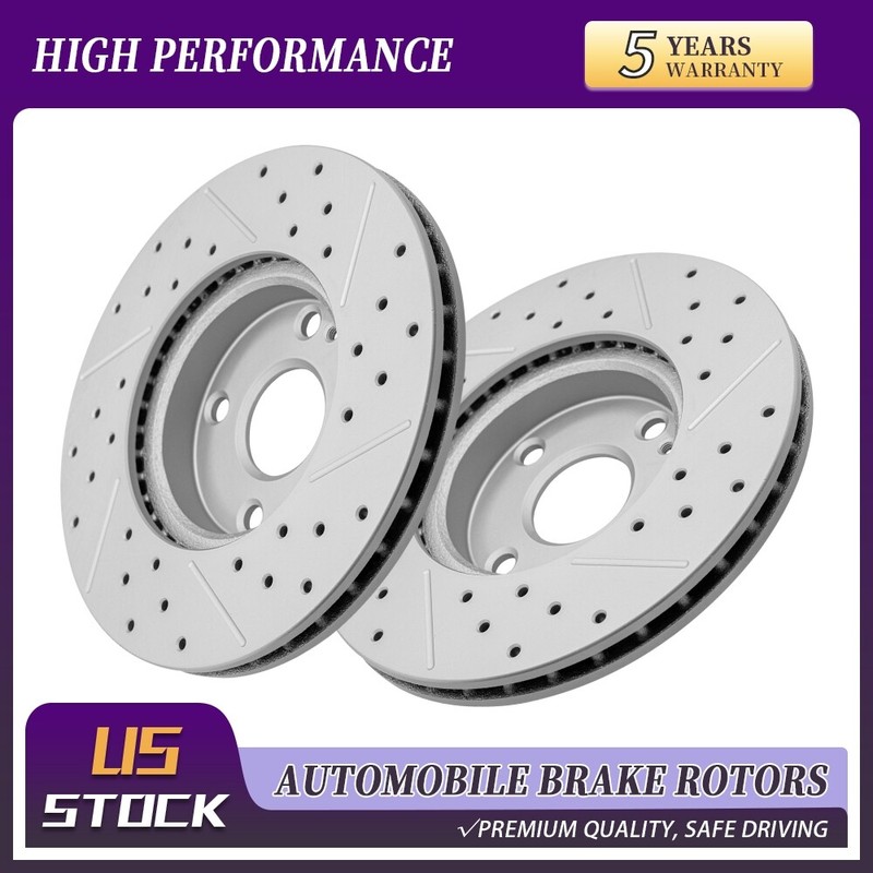 258mm Front Brake Rotors Set For Toyota Yaris Ia Scion 2016 2017 2018 2019 2020