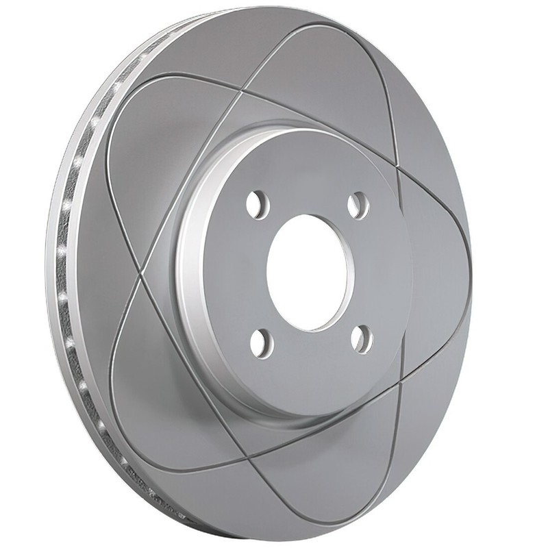 Rear Slotted Disc Brake Rotors & Pads For Nissan Sentra, Infiniti G20; 258mm gallery