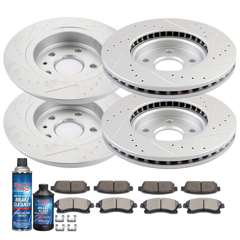 For 2011 2012-2015 Chevrolet Cruze Front + Rear Brake Pads And Rotors Discs Kit