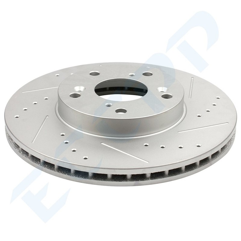 Front Ceramic Brake Pads And Rotors For Honda CR-V EX LX Drilled+Slotted gallery