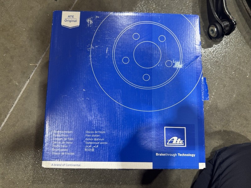 For Mercedes W115 W116 Pair Set of Rear Left & Right Solid Disc Brake Rotors Ate gallery