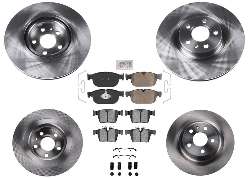 322MM Front Disc Brake Rotors Ceramic Pads For 2019-2022 Volvo S60 W/ 322MM