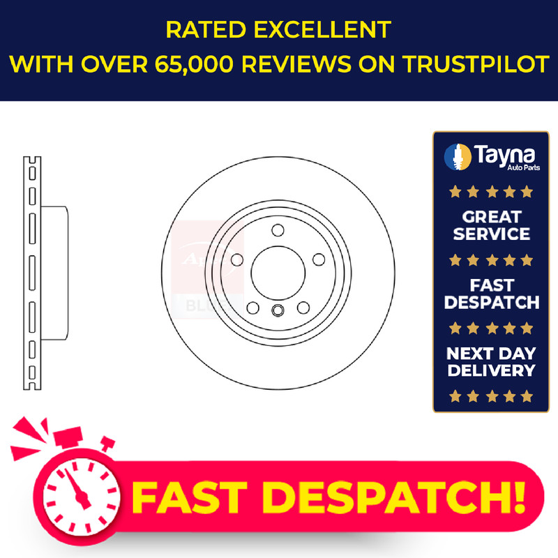 2x Brake Discs Pair Vented fits BMW X3 E83 2.0 Front 05 to 11 N46B20B 325mm Set