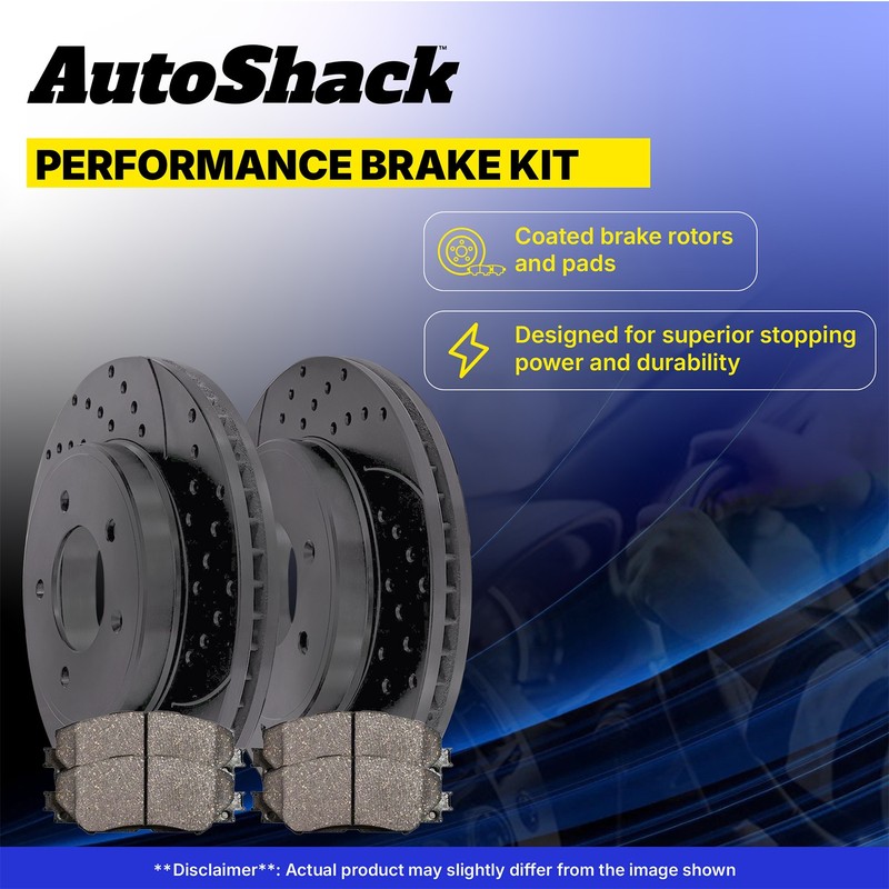 Front Drilled Slotted Brake Rotors Ceramic Pads for Nissan, Sentra 2013-2019 gallery