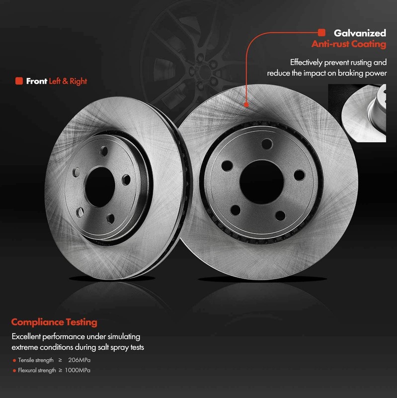 Front Disc Brake Rotors for Dodge Durango Jeep Grand Cherokee 2011-2020 V6 3.6L gallery