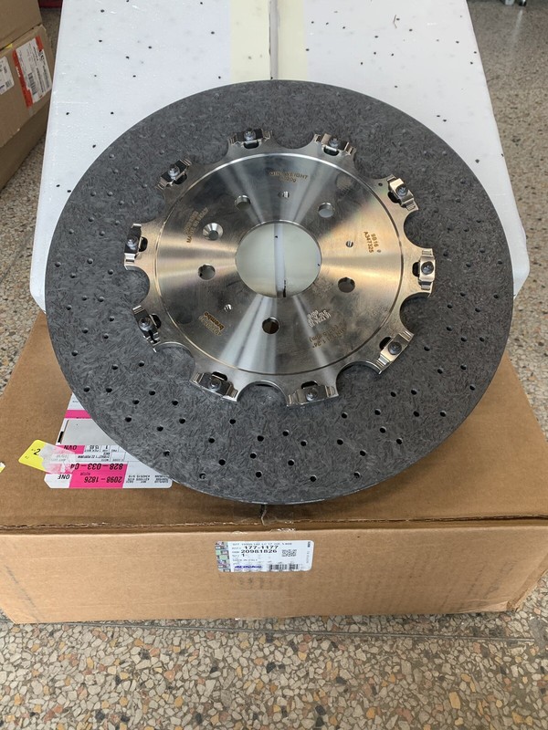 New GM Brembo Rear Carbon Ceramic Rotor Disc 2015-19 Corvette Z06 388mm 20981826