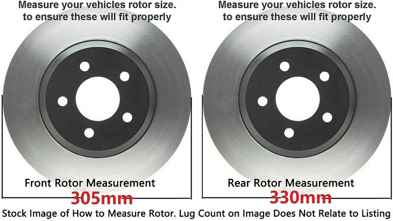 4WD 6-Lug Front & Rear Brake Pads Rotors for 2000-2006 Chevrolet Suburban 1500 gallery