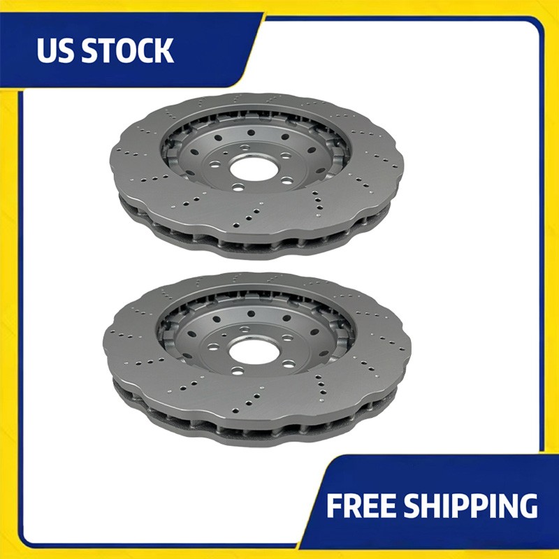 2Pcs Front Brake Disc Rotors 365mm FOR Lamborghini Huracan R8 Rs5 8T0615301 gallery