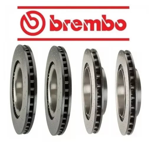 New Fits Lexus IS F 08-14 Set of 2 Front & 2 Rear Disc Brake Rotors Brembo OEM