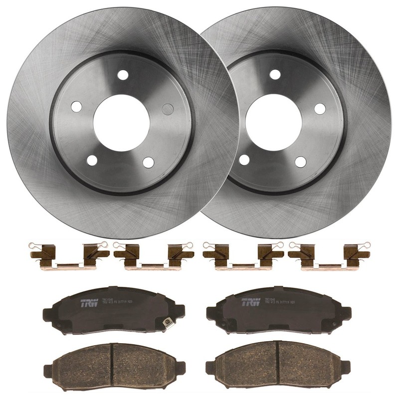KIT-072924-398 TRW Brake Disc and Pad Kits 2-Wheel Set Front for Chevy NV200