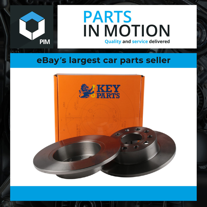2x Brake Discs Pair Solid fits VW BEETLE 5C Rear 1.2 1.4 2.0 2.0D 14 to 19 255mm