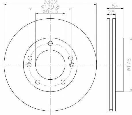 TEXTAR Front Axle BRAKE DISCS + BRAKE PADS for KIA SORENTO I 3.5 V6 4WD 2002-on gallery