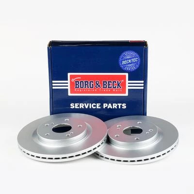 Borg & Beck BBD5610 Front Brake Discs Pair 285mm Vented Fits Suzuki Swift