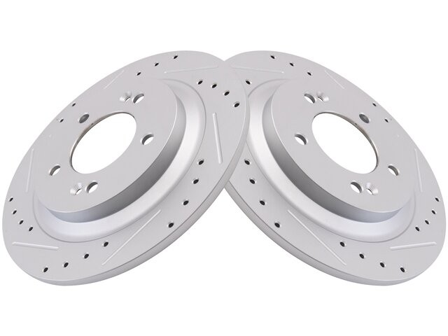 Rear DIY Solutions Brake Rotor Set fits Kia K5 2021-2024 72ZPWZ